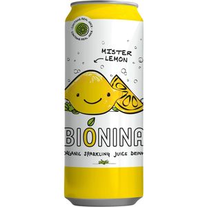Bionina Mister Lemon, blik van 33 cl, pak van 24 stuks