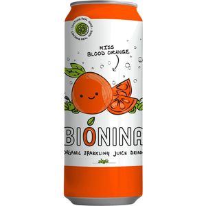 Bionina Miss Blood Orange, blik van 33 cl, pak van 24 stuks