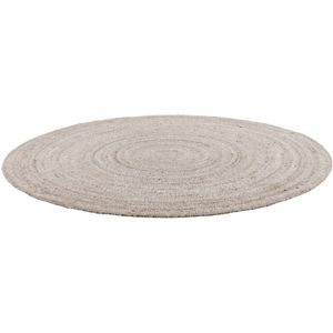 MUST Living Carpet Sterling round large,Ø200 cm, Beige, 80% wool 20% polyester