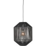 LABEL51 Hanglamp Ibiza - Zwart - Jute - 1-Lichts Cilinder