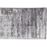 PTMD Flavia Rechthoekig Tapijt - 160 x 230 x 1 cm - Viscose - Grijs