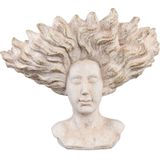 PTMD Kimbere Cream cement face shaped statue hair L