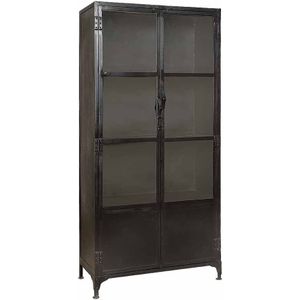 Tower living Glass-Cabinet 2 drs. - 90x40x192