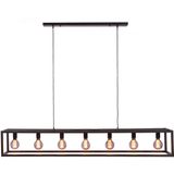 Furntastik Alghero Hanglamp, 7-lichts, zwart