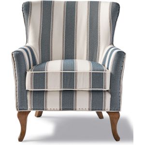 Riviera Maison Cavendish Armchair, striped weave, blue stripe