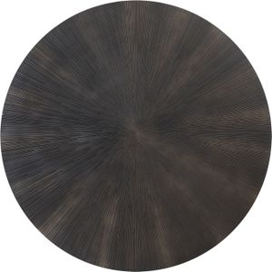 PTMD Zapp Black MDF Carved Wallpanel Gold Round