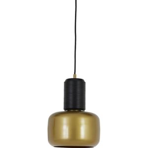 Light&living Hanglamp Ø20x33 cm CHANIA mat zwart-antiek brons