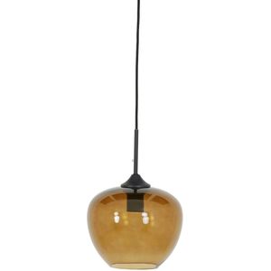 Light&living Hanglamp Ø23x18 cm MAYSON glas bruin-zwart