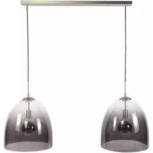 AnLi Style Hanglamp 2xØ40 shaded ovaal glas