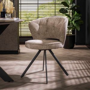 AnLi Style Stoel halfronde rug spring Taupe