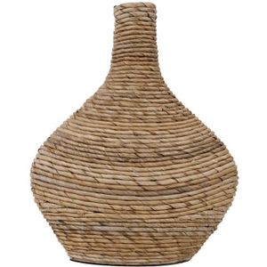 MUST Living Vase Onion large - 42xØ36 cm, banana bark with ceramic