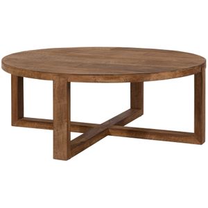 DTP Home Coffee table Icon round,35xØ90 cm, 3,5 cm top, recycled teakwood