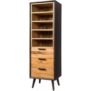 Tower living Bresso - Bookcase 3 drws. + 5 niches - 55