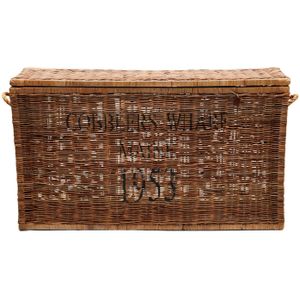 Riviera Maison Rustic Rattan Cobblers Wharf Trunk, large