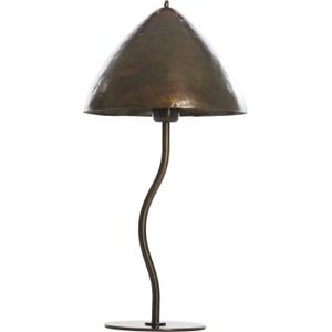 Light&living Tafellamp Ø25x50 cm ELIMO donker bruin brons