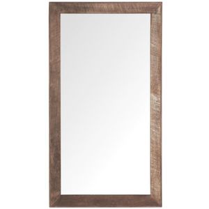 DTP Home Mirror Metropole rectangular small,90x50x5 cm, recycled teakwood