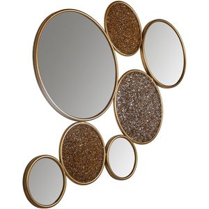 Richmond Spiegel Isaiha met 4 ronde spiegels groot (Gold)