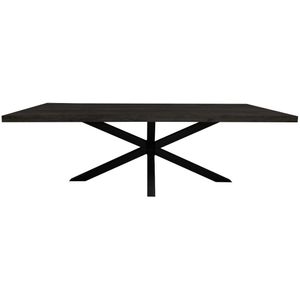 Eettafel Milan - Houten tafel - Zwarte eettafel 240 cm