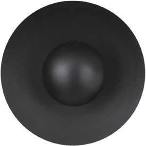 PTMD Evny Black iron wall lamp minimal double round