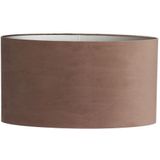 Light&living Kap ovaal recht smal 70-27-38 cm VELOURS chocolade bruin