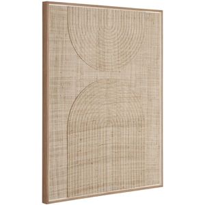 MUST Living Wall panel Japanese Garden small,102x76x4 cm, natural woven palm