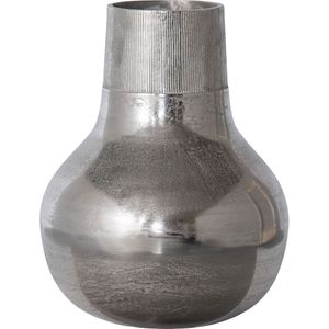 BePureHome Metal Vaas XL - Metaal - Zilver - 46x36x36