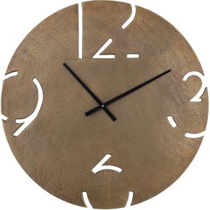 PTMD Zafrina Brass alu round clock cutout numbers S