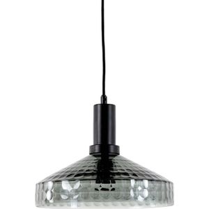 Light&living D - Hanglamp Ø28x30 cm DELILO smoke glas grijs+zwart