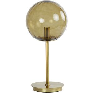 Light&living Tafellamp E14 Ø20x43 cm MAGDALA glas bruin+goud