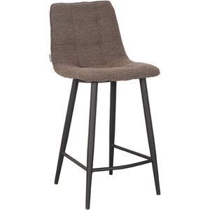 LABEL51 Barkruk Jelt - Bruin - Boucle - Zithoogte 65