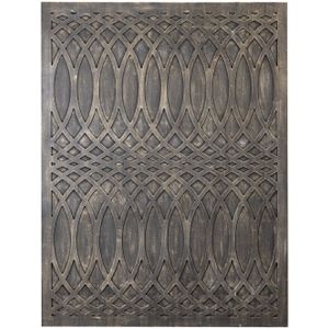 PTMD Osher Grey MDF wavy carved wallpanel rough S