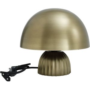 PTMD Seventies Gold iron table lamp alu top S