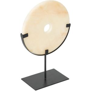 MUST Living Coin Onyx on a stand large,45xØ30 cm, onyx