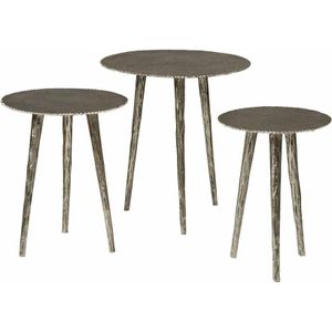Tower living Alu side round table - set of 3