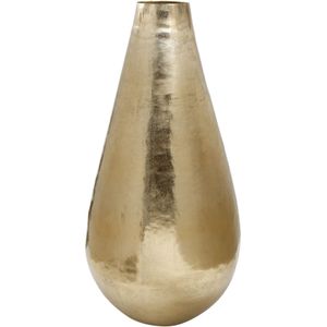 PTMD Xanny Bloempot - H95 X Ø45 cm - Aluminium - Goud