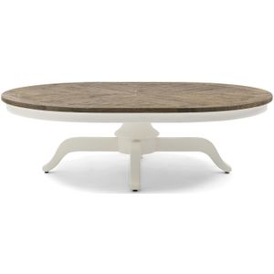 Riviera Maison Le Marais Oval Coffee Table, 140x100 cm, white