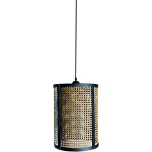 PTMD Bayu Black iron hanging lamp with bamboo cilinder