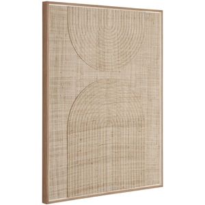 MUST Living Wall panel Japanese Garden large,127x102x4 cm, natural woven palm