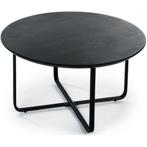 Furntastik Aljezur Salontafel rond, 75 cm, zwart