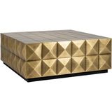 Richmond Salontafel Collada incl. glasplaat (Brushed Gold)