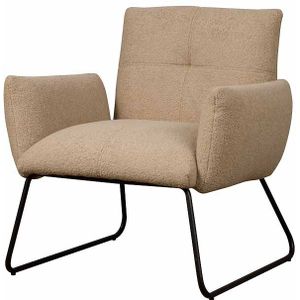 Tower living Dante coffeechair - fabric Teddy MJ8-3 Light brown