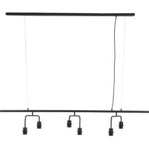 Light&living Hanglamp 6L 160x50x25 cm EDISA mat zwart