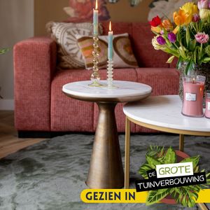 Starfurn Bijzettafel Essy Large | Wit marmer 45 cm