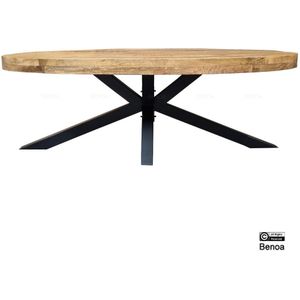 Benoa Osborne Mango Coffeetable 3+3 Oval top with spider leg 130 cm