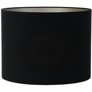 Light&living Kap cilinder 50-50-38 cm VELOURS zwart-taupe