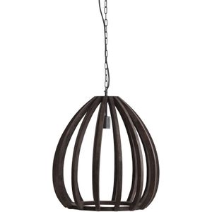 Light&living A - Hanglamp Ø50x54 cm BARSIA hout donker bruin