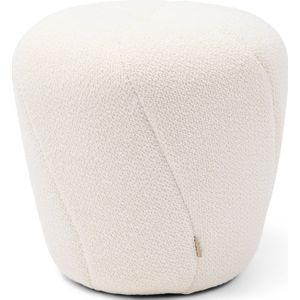 Riviera Maison Perruche Stool, peluche bouclé, simply white