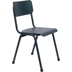 ZUIVER CHAIR BACK TO SCHOOL OUTDOOR GREY BLUE
