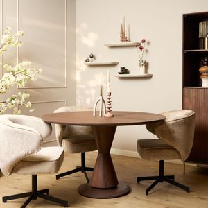 Starfurn Eettafel Lima Walnut | 130 cm | Rond