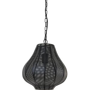 Light&living Hanglamp Ø27x33 cm MICHA mat zwart